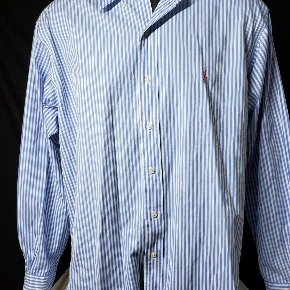 Men's Chaps Button Down Dress Shirt Size 16